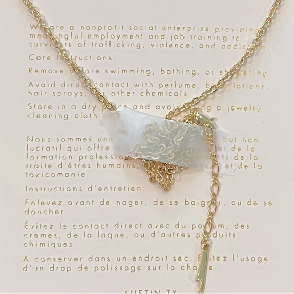 NWT Sanctuary Feminine Rose Quartz Long Necklace - Picture 7 of 12